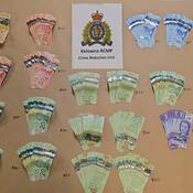 Seized cash