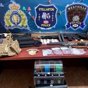 PCISCEU charged a man and seized fentanyl and other drugs, replica firearms, and 3D-printed firearm parts after a search warrant execution.