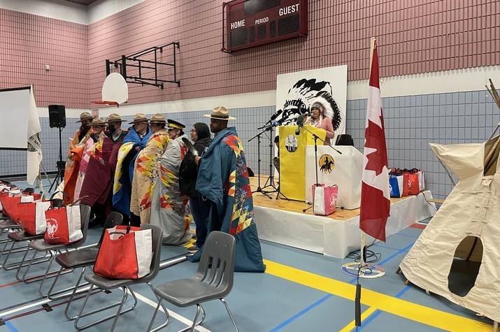 First Nations leaders honoured officers at Saskatchewan’s Spiritwood detachment.