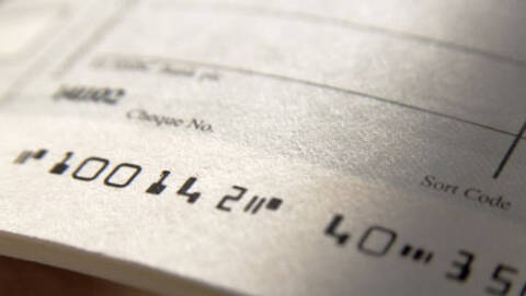 A cheque