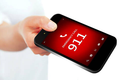 Cellphone dialing 9-1-1