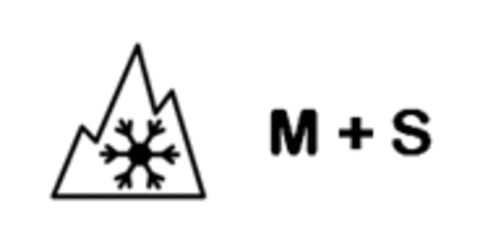 Mud (M) + Snow (S) tire symbols